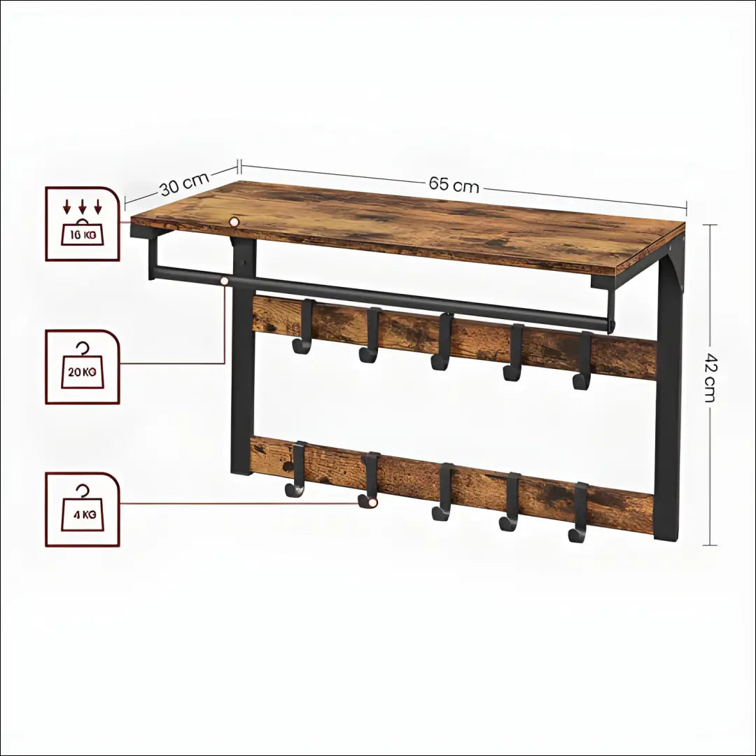 Sieninė kabykla/lentyna SM315 - €60 Save 40% 50-100, __label:Pristatymas 5-14 d.d., notouch30, sienine-kabykla, song