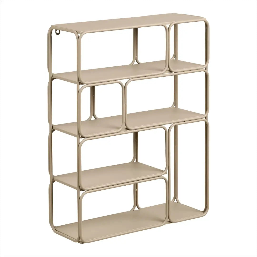 Sieninė lentyna metalinė smėlio spalvos 48x18x64 cm RD535 - €77 Save 15% 50-100, __label:Pristatymas 5-14 d.d., Bežinė,
