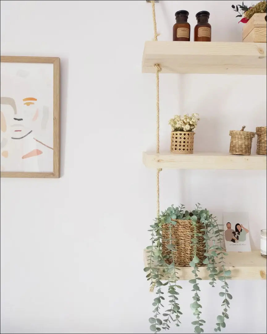 Sieninė lentyna SI1187 - €73 Save 65% 50-100, __label:Pristatymas 1-2 d.d., biuro-baldai, biuro-lentynos, color-ruda