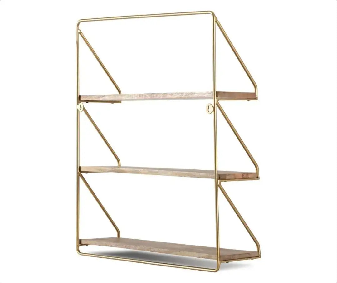 Sieninė lentyna SI1848 - €45 Save 50% 25-50, __label:Pristatymas 1-2 d.d., biuro-baldai, biuro-lentynos, color-auksine