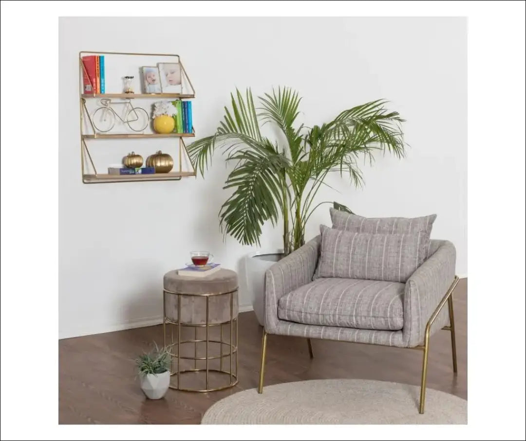 Sieninė lentyna SI1848 - €45 Save 50% 25-50, __label:Pristatymas 1-2 d.d., biuro-baldai, biuro-lentynos, color-auksine