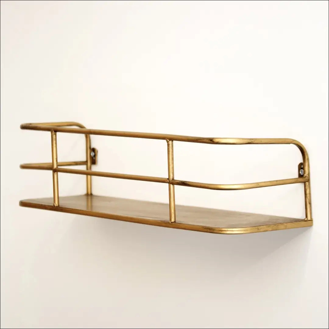 Sieninė lentyna SI1873 - €56 Save 50% 50-100, __label:Pristatymas 1-2 d.d., biuro-baldai, biuro-lentynos, color-auksine