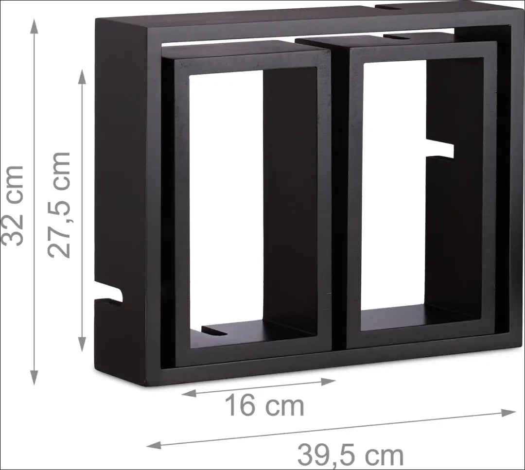 Sieninė lentyna SI1905 - €21 Save 55% __label:Pristatymas 1-2 d.d., biuro-baldai, biuro-lentynos, color-juoda,