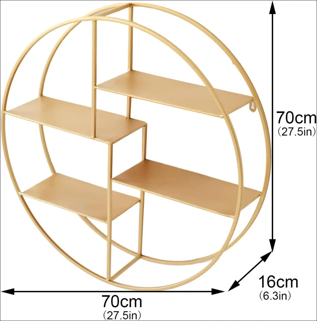 Sieninė lentyna SI1954 - €90 Save 50% 50-100, __label:Pristatymas 1-2 d.d., biuro-baldai, biuro-lentynos, color-auksine