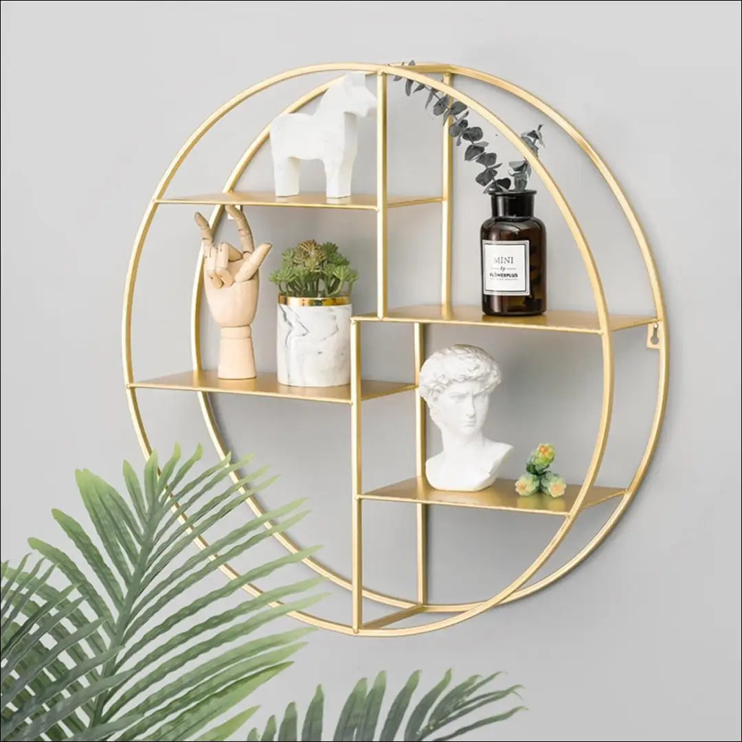 Sieninė lentyna SI1954 - €90 Save 50% 50-100, __label:Pristatymas 1-2 d.d., biuro-baldai, biuro-lentynos, color-auksine