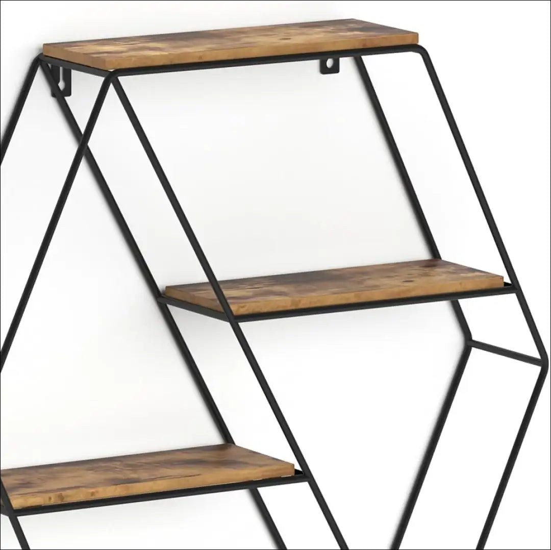 Sieninė lentyna SI1961 - €25 Save 50% 25-50, __label:Pristatymas 1-2 d.d., biuro-lentynos, color-juoda, color-ruda