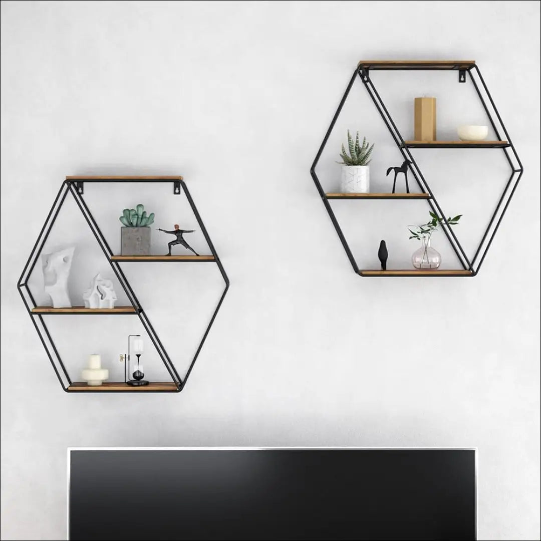 Sieninė lentyna SI1961 - €25 Save 50% 25-50, __label:Pristatymas 1-2 d.d., biuro-lentynos, color-juoda, color-ruda