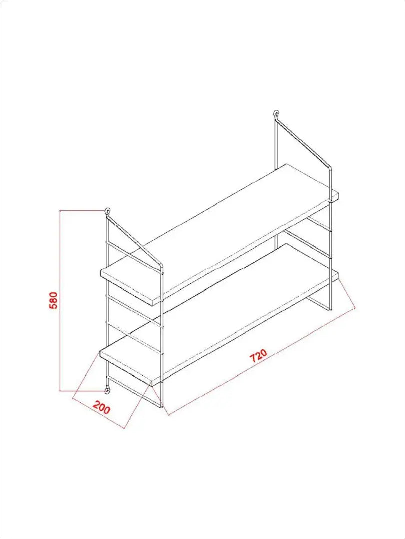 Sieninė lentyna SI1963 - €19 Save 50% __label:Pristatymas 1-2 d.d., biuro-baldai, biuro-lentynos, color-juoda,