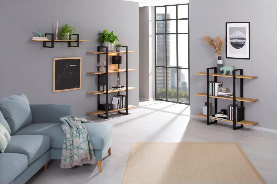 Sieninė lentyna SI2019 - €135 Save 50% 100-200, __label:Pristatymas 1-2 d.d., biuro-baldai, biuro-lentynos, color-juoda