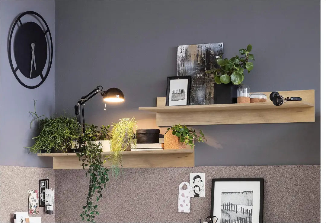 Sieninė lentyna SI2040 - €12 Save 50% __label:Pristatymas 1-2 d.d., biuro-baldai, biuro-lentynos, color-ruda,