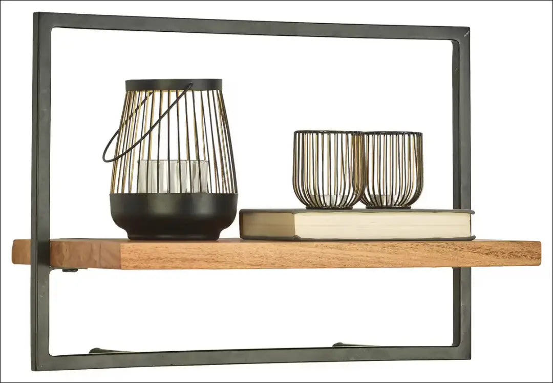 Sieninė lentyna SI2132 - €29 Save 50% 25-50, __label:Pristatymas 1-2 d.d., biuro-baldai, biuro-lentynos, color-juoda