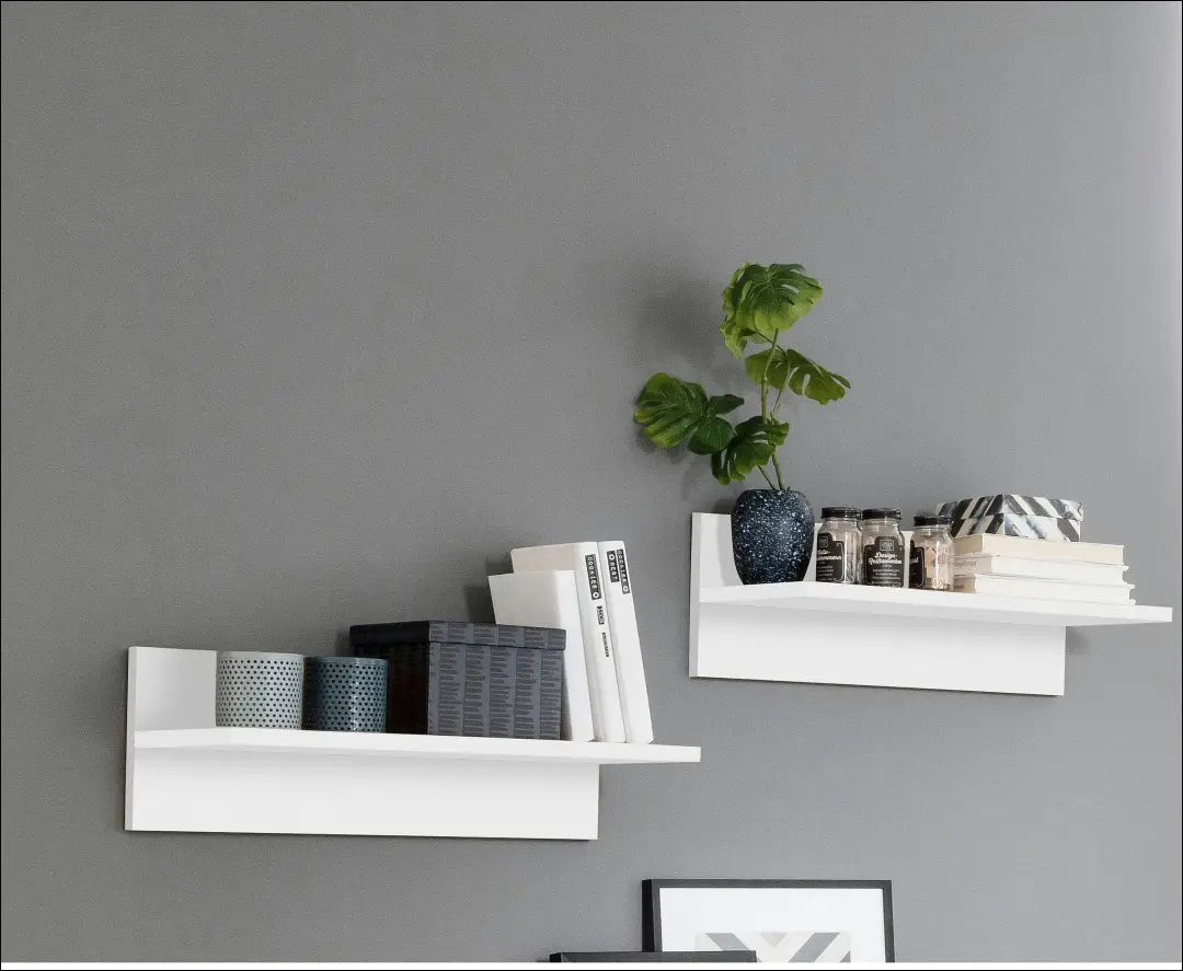 Sieninė lentyna SI2289 - €13 Save 50% __label:Pristatymas 1-2 d.d., biuro-baldai, biuro-lentynos, color-balta,