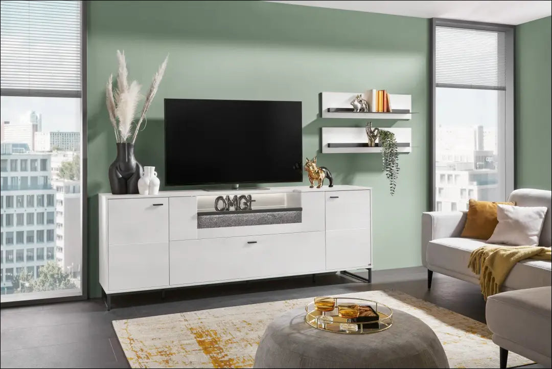 Sieninė lentyna su LED apšvietimu SI2082 - €90 Save 50% 50-100, __label:Pristatymas 1-2 d.d., biuro-baldai,