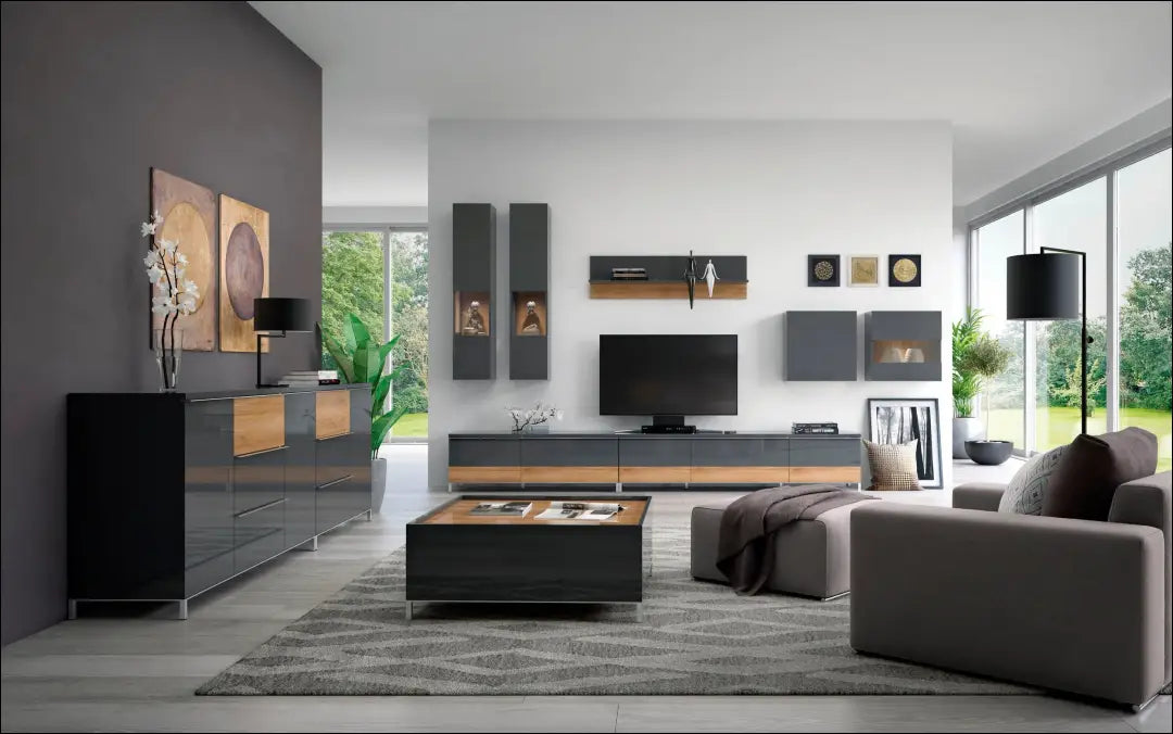 Sieninė spintelė KI1689 - €75 Save 50% 50-100, __label:Pristatymas 1-2 d.d., color-pilka, color-ruda, kita €50 to €100