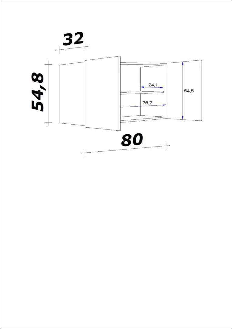 Sieninė spintelė KI1869 - €19 Save 75% __label:Pristatymas 1-2 d.d., color-balta, material-mediena, pazeistas, pazeisti