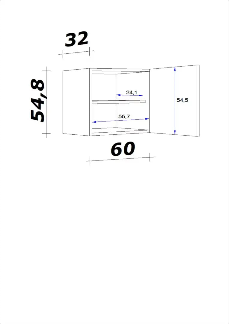 Sieninė spintelė KI1877 - €15 Save 75% __label:Pristatymas 1-2 d.d., color-balta, material-mediena, pazeistas, pazeisti