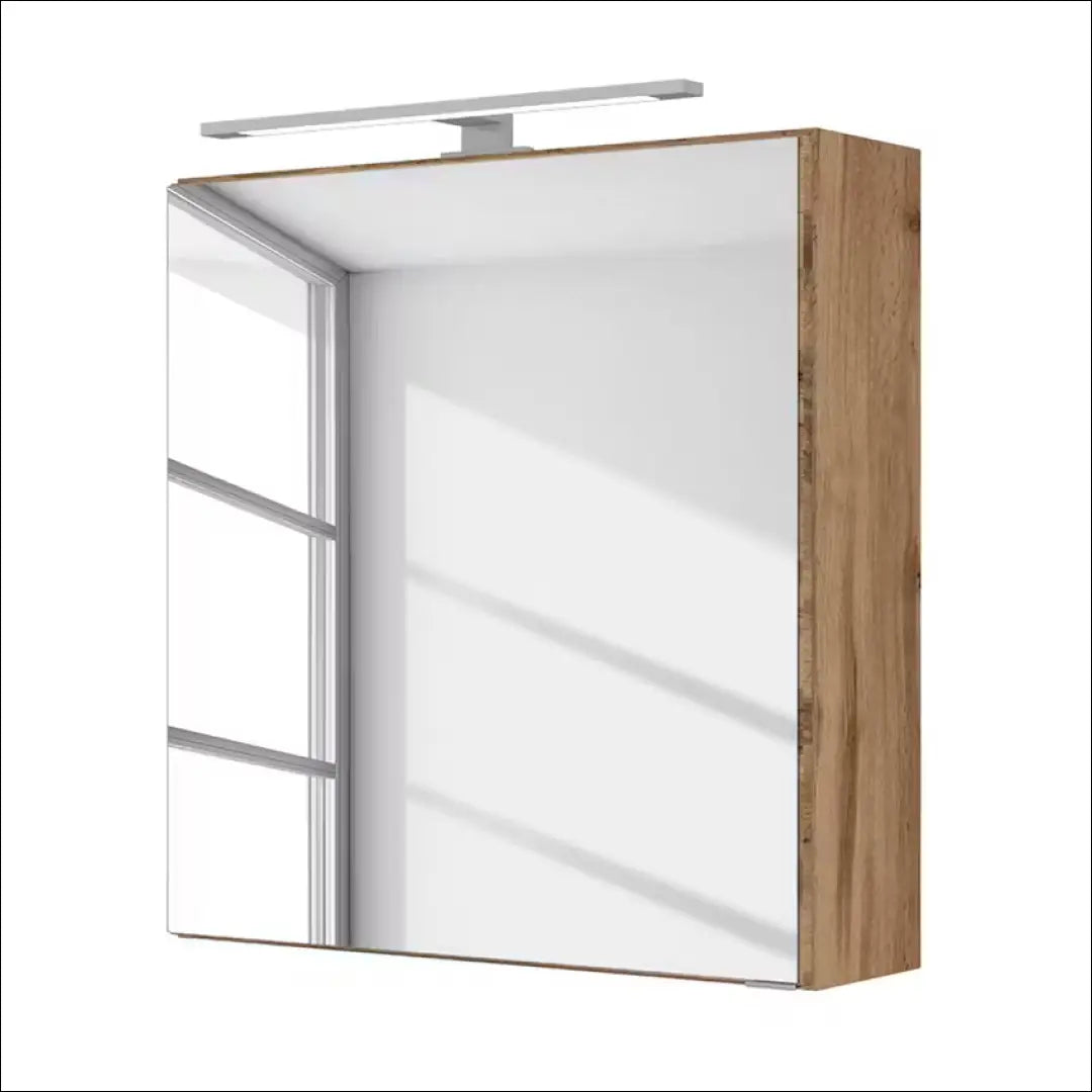 Sieninė vonios spintelė su apšvietimu KI1317 - €65 Save 50% 50-100, __label:Pristatymas 1-2 d.d., color-ruda,