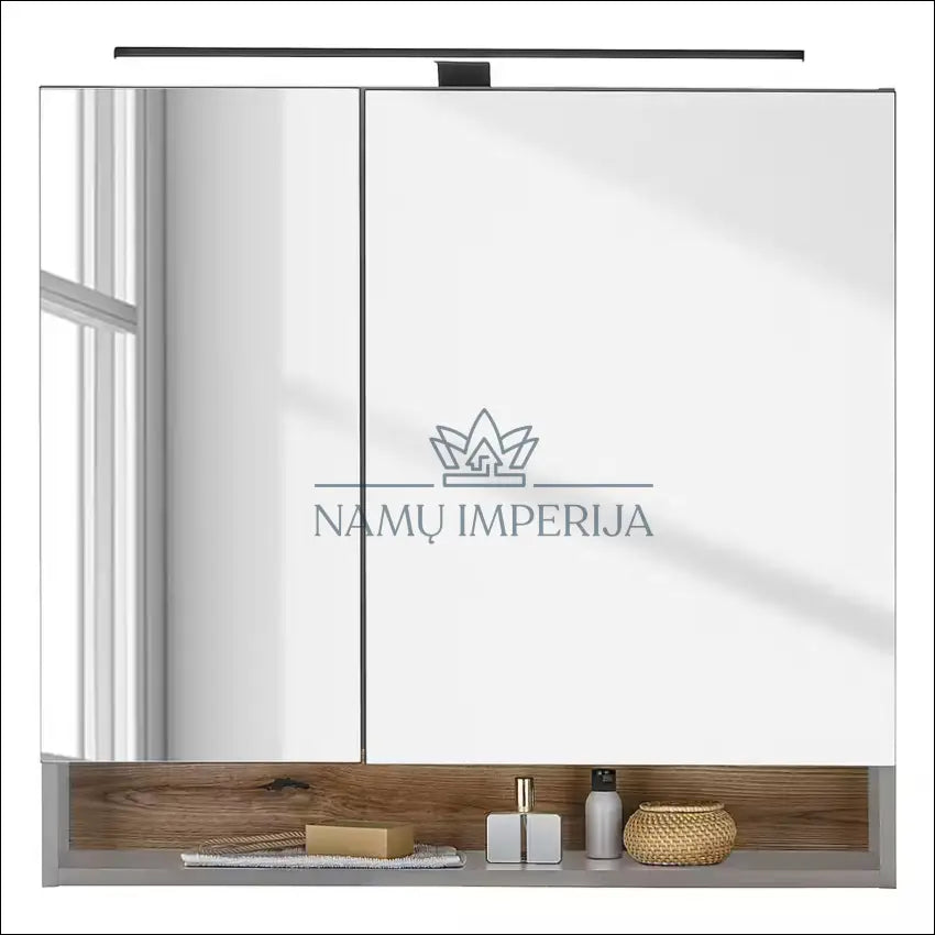 Sieninė vonios spintelė su veidrodžiu ir apšvietimu KI1217 - €83 Save 50% 50-100, __label:Pristatymas 1-2 d.d.,