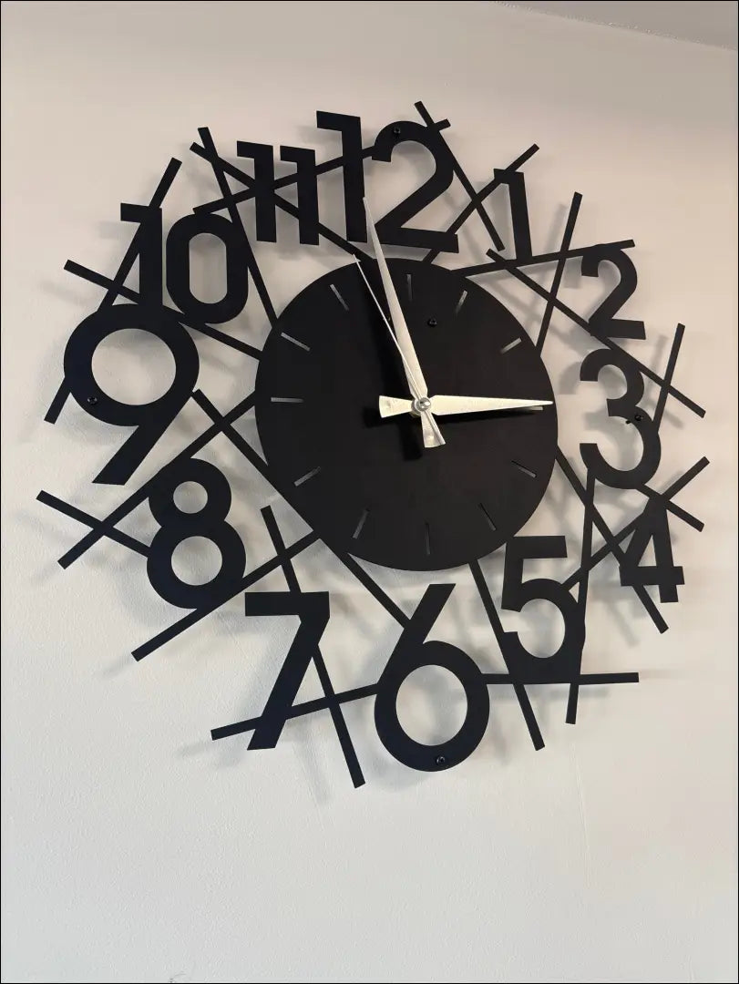 Sieninis laikrodis DI10687 - €20 Save 50% __label:Pristatymas 1-2 d.d., color-juoda, interjeras, laikrodziai,