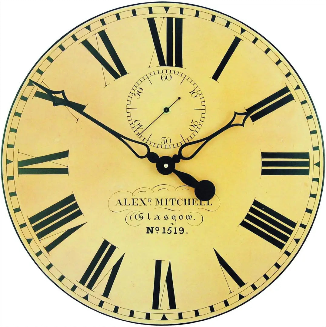 Sieninis laikrodis DI10925 - €28 Save 50% 25-50, __label:Pristatymas 1-2 d.d., color-juoda, color-smelio, interjeras