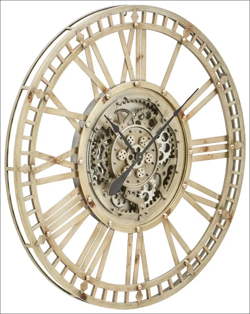 Sieninis laikrodis DI11504 - €113 Save 50% 100-200, __label:Pristatymas 1-2 d.d., color-auksine, color-ruda, interjeras