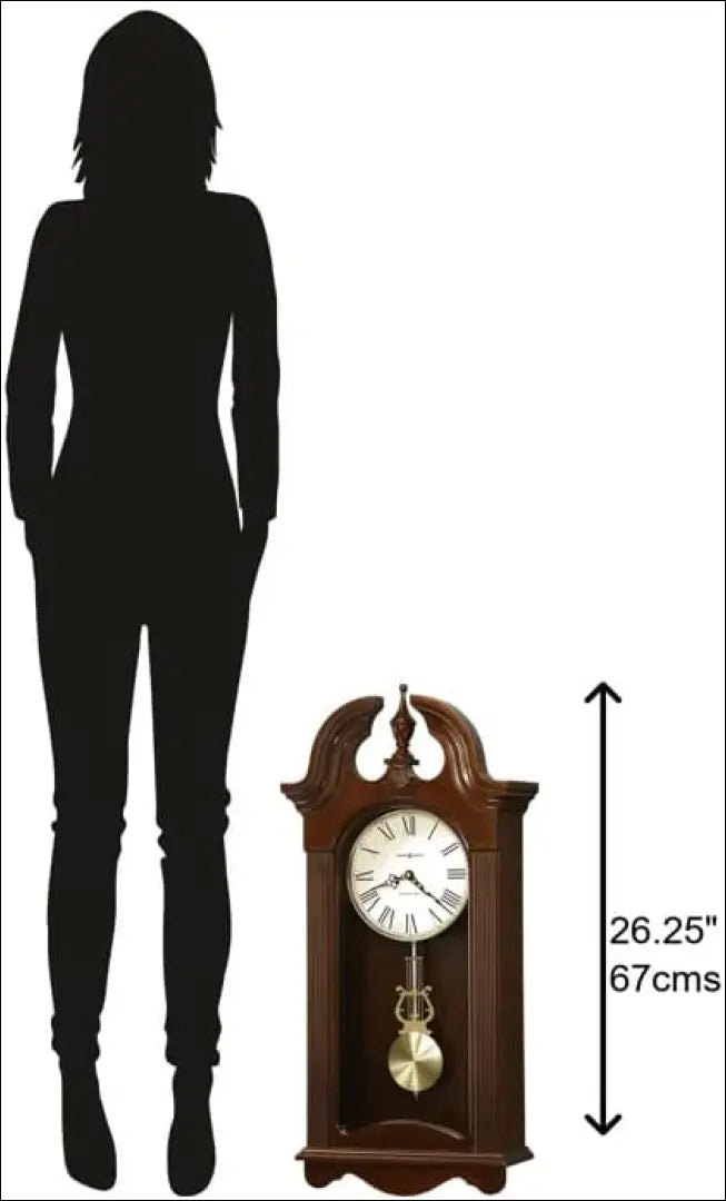 Sieninis laikrodis “Howar Miller” DI10152 - €230 Save 50% __label:Pristatymas 1-2 d.d., color-auksine, color-ruda,