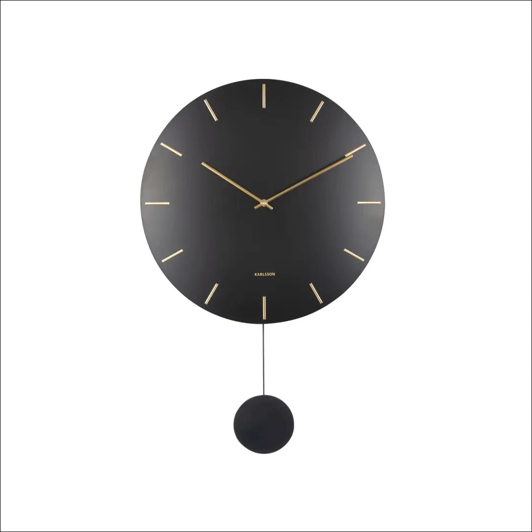 Sieninis laikrodis ’Karlsson’ DI10326 - €58 Save 50% 50-100, __label:Pristatymas 1-2 d.d., color-auksine, color-juoda,