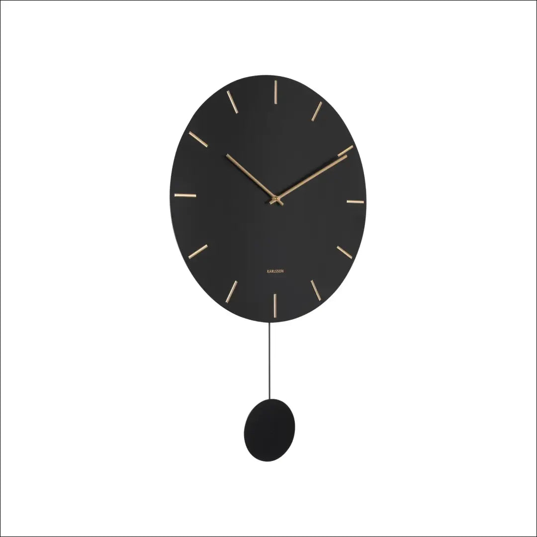 Sieninis laikrodis ’Karlsson’ DI10326 - €58 Save 50% 50-100, __label:Pristatymas 1-2 d.d., color-auksine, color-juoda,