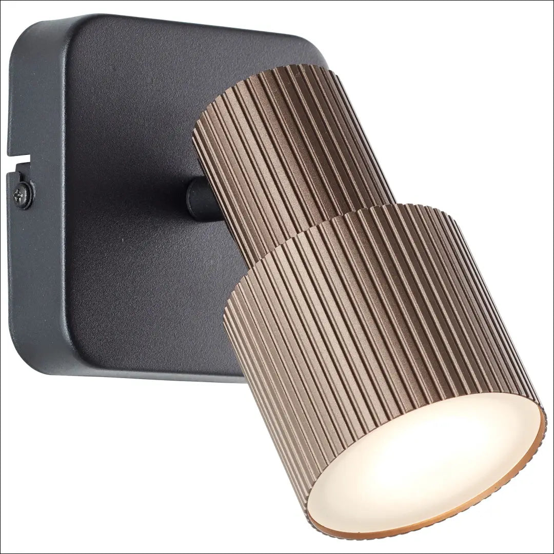 Sieninis LED šviestuvas DI12462 - €27 Save 50% 25-50, __label:Pristatymas 1-2 d.d., color-juoda, color-ruda, interjeras