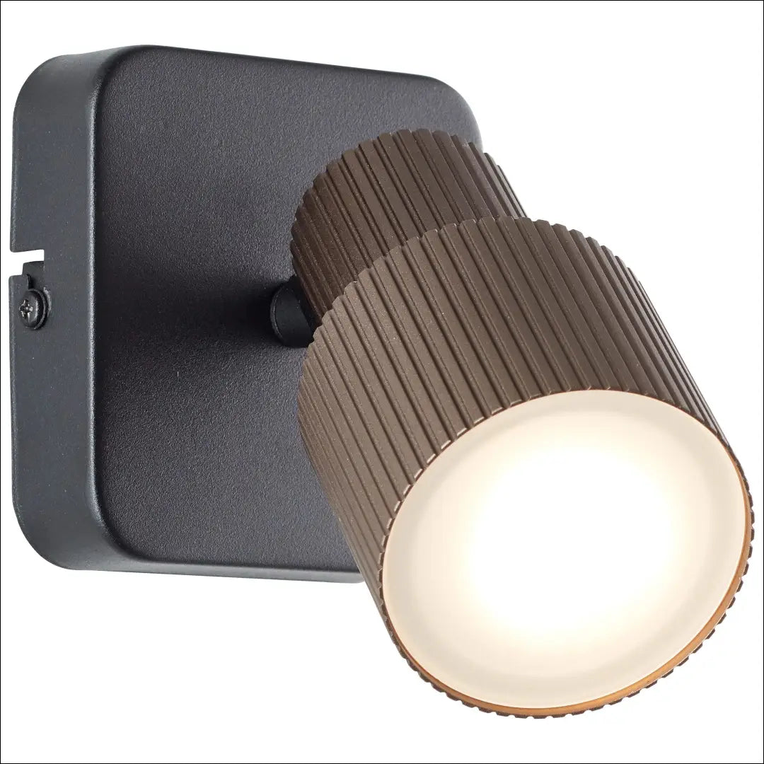Sieninis LED šviestuvas DI12462 - €27 Save 50% 25-50, __label:Pristatymas 1-2 d.d., color-juoda, color-ruda, interjeras