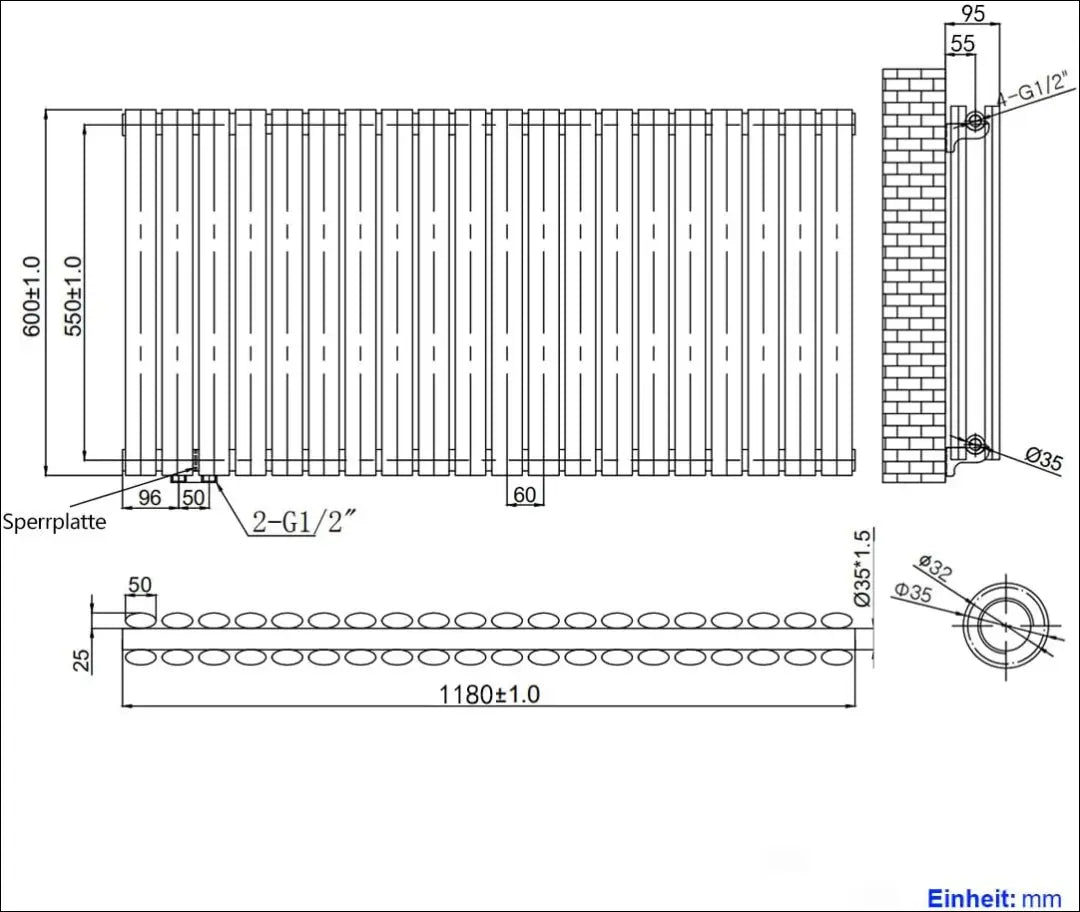 Sieninis radiatorius KI1474 - €225 Save 50% __label:Pristatymas 1-2 d.d., color-pilka, elektronika, kita,