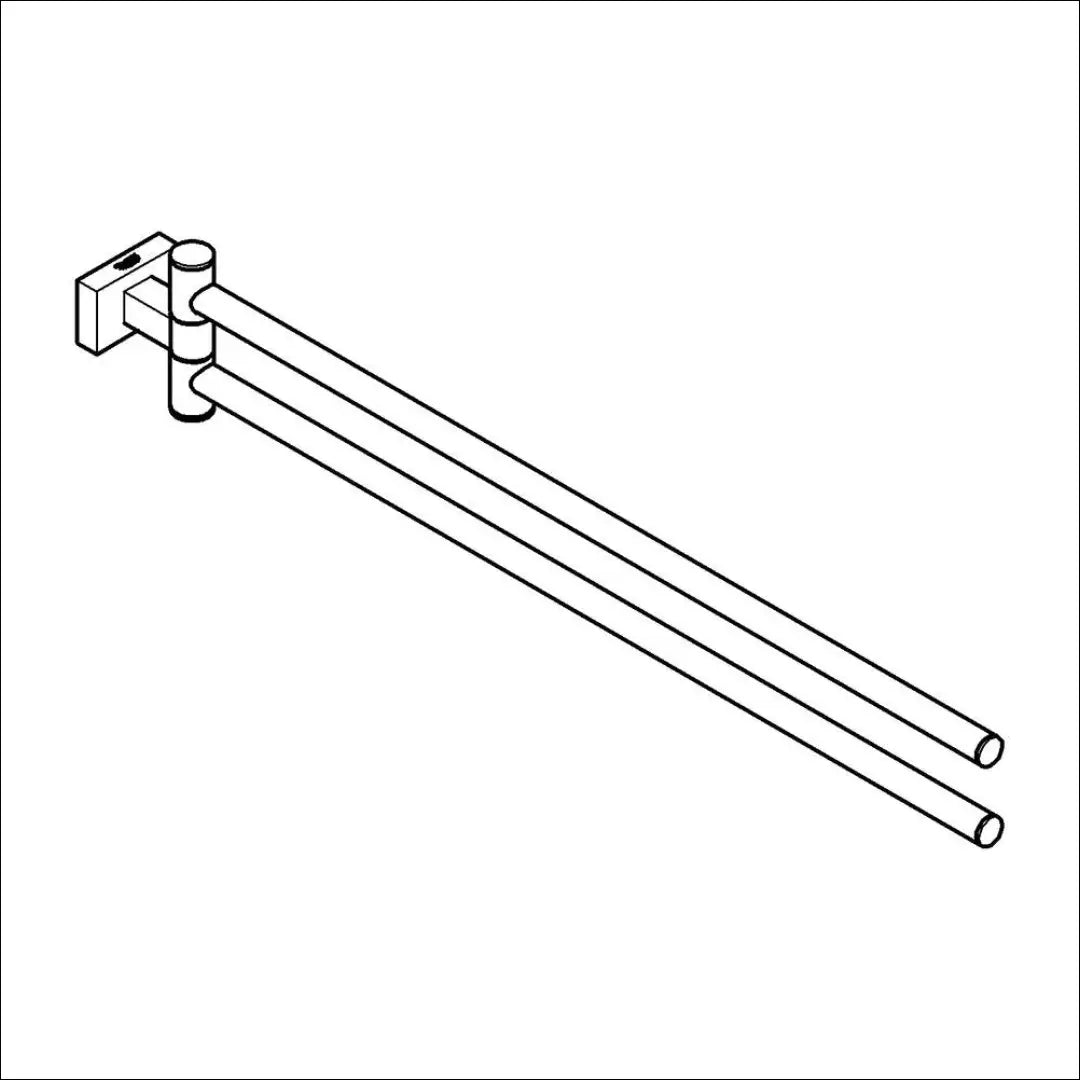 Sieninis rankšluosčių laikiklis ’Grohe’ KI690 - €70 Save 50% 50-100, __label:Pristatymas 1-2 d.d., color-sidabrine,