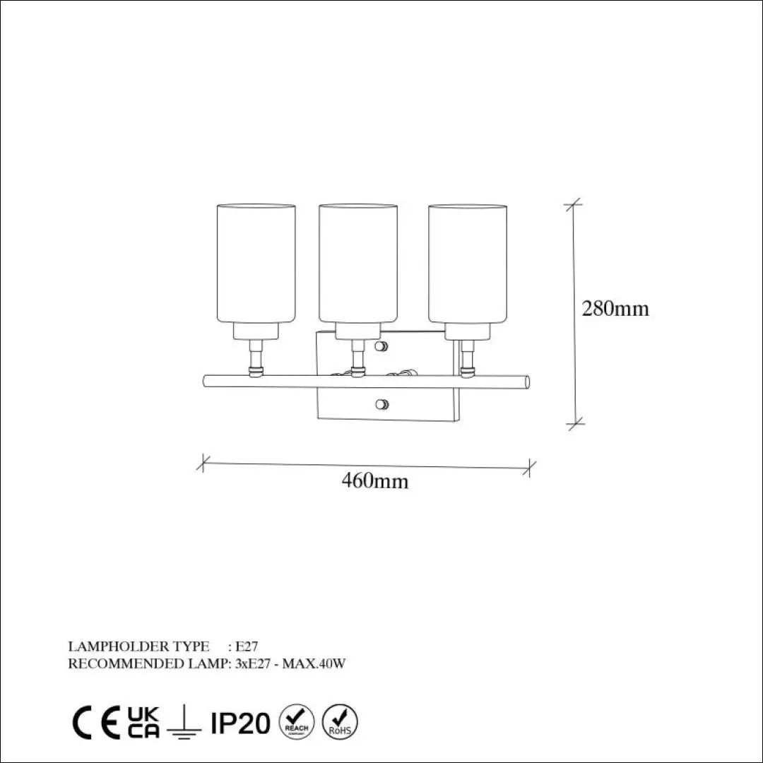 Sieninis šviestuvas DI10103 - €45 Save 50% 25-50, __label:Pristatymas 1-2 d.d., color-auksine, color-balta, interjeras