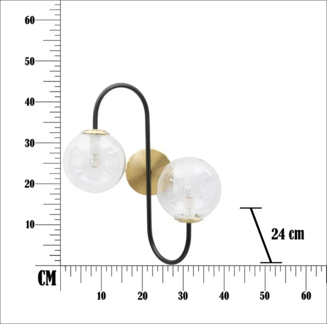 Sieninis šviestuvas DI11095 - €70 Save 50% 50-100, __label:Pristatymas 1-2 d.d., color-auksine, color-juoda, interjeras