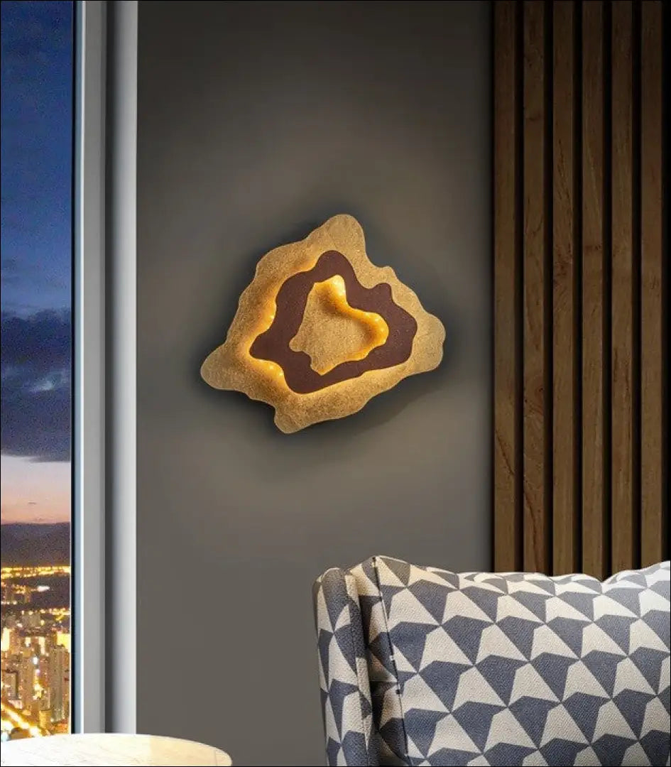 Sieninis šviestuvas DI9799 - €66 Save 55% 50-100, __label:Pristatymas 1-2 d.d., color-auksine, color-ruda, interjeras