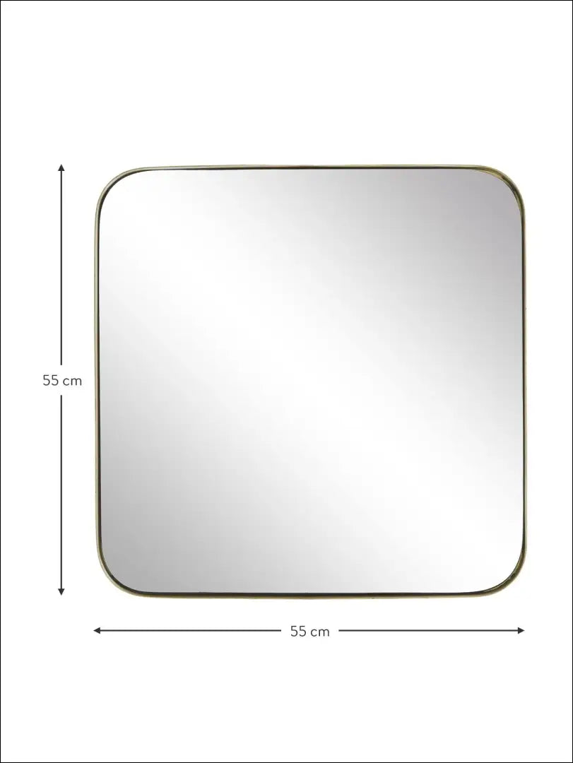 Sieninis veidrodis (55cm) DI6071 - €36 Save 60% 25-50, __label:Pristatymas 1-2 d.d., color-auksine, interjeras,