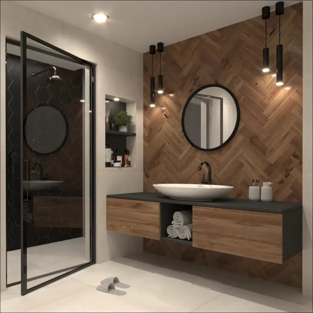 Sieninis veidrodis (60cm) DI10284 - €37 Save 55% 25-50, __label:Pristatymas 1-2 d.d., color-juoda, interjeras,