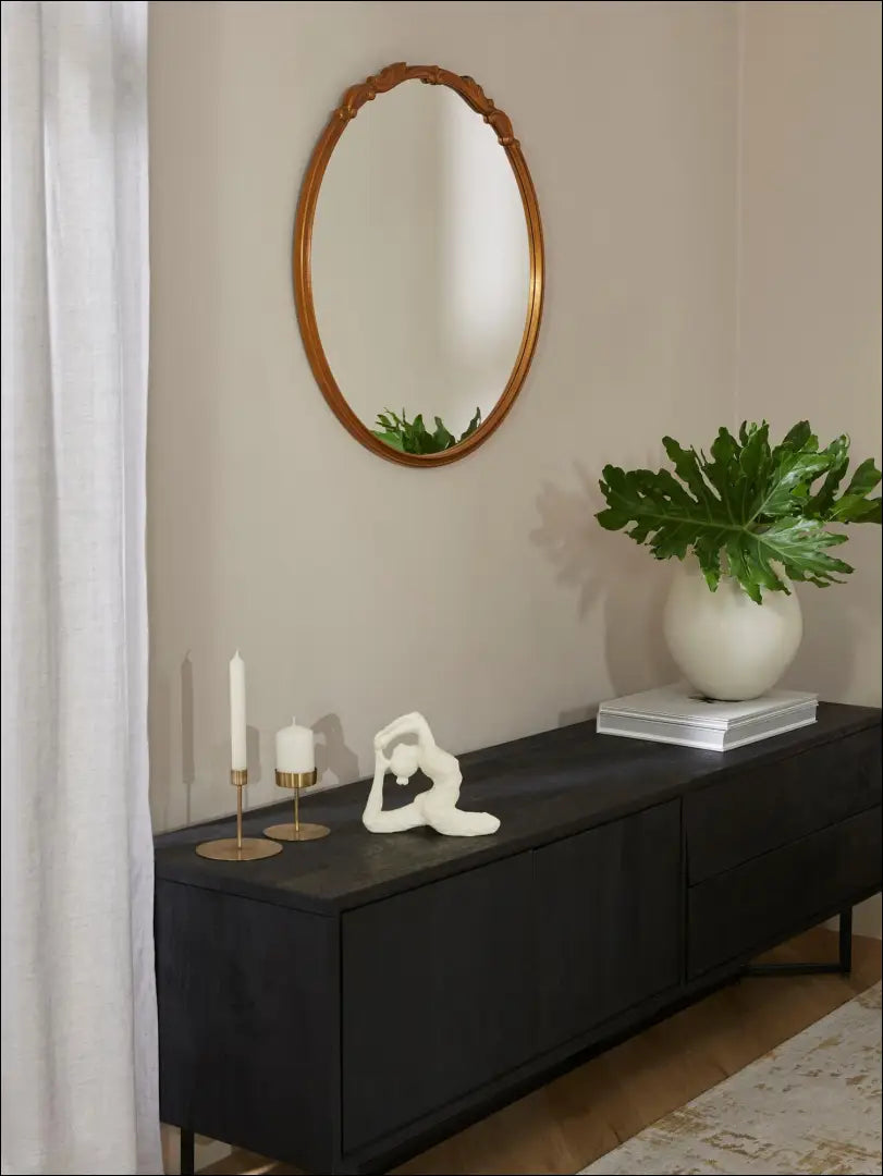 Sieninis veidrodis (72cm) DI4938 - €60 Save 70% 50-100, __label:Pristatymas 1-2 d.d., color-auksine, interjeras,