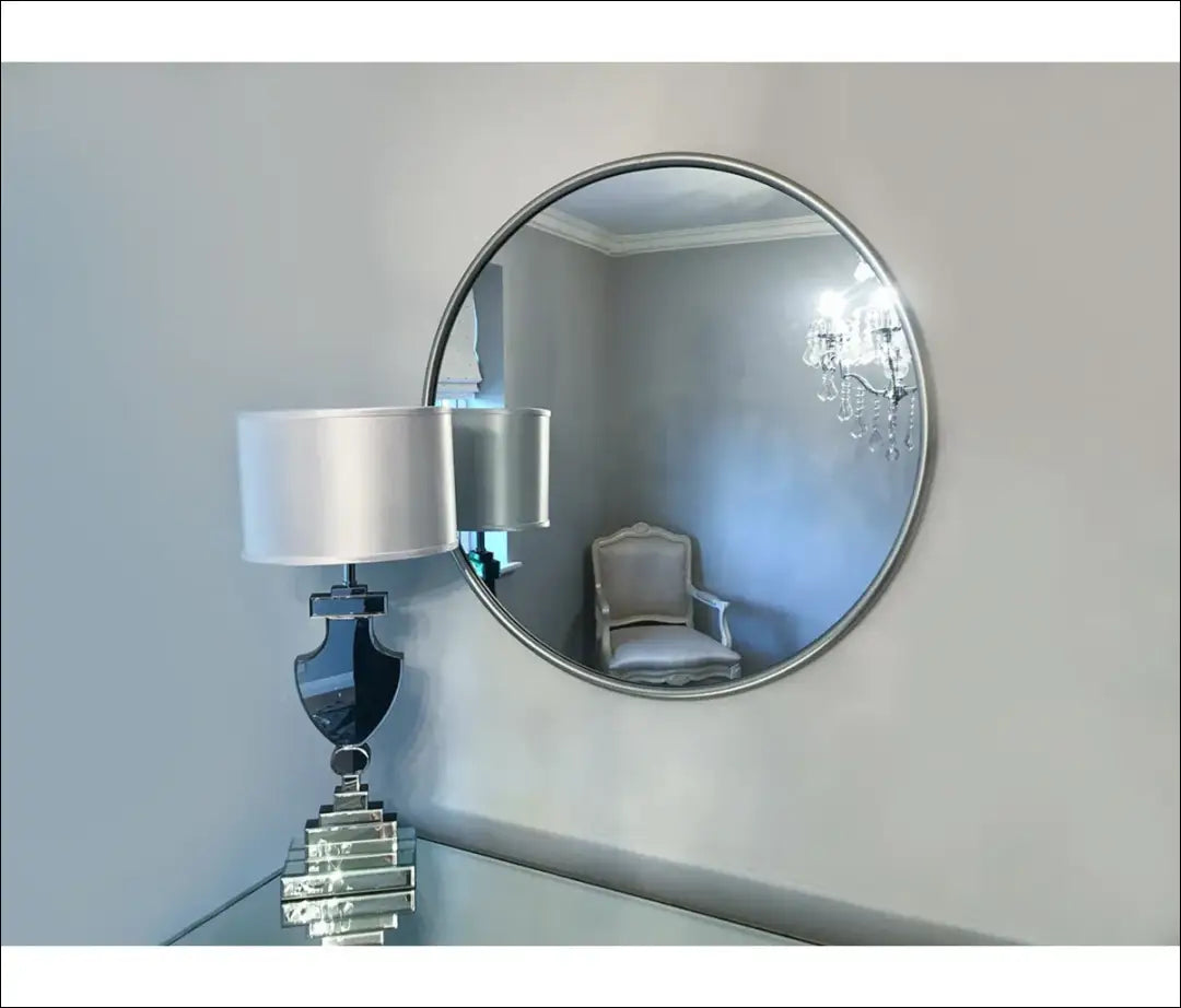 Sieninis veidrodis (77cm) DI10460 - €79 Save 55% 50-100, __label:Pristatymas 1-2 d.d., color-sidabrine, interjeras,