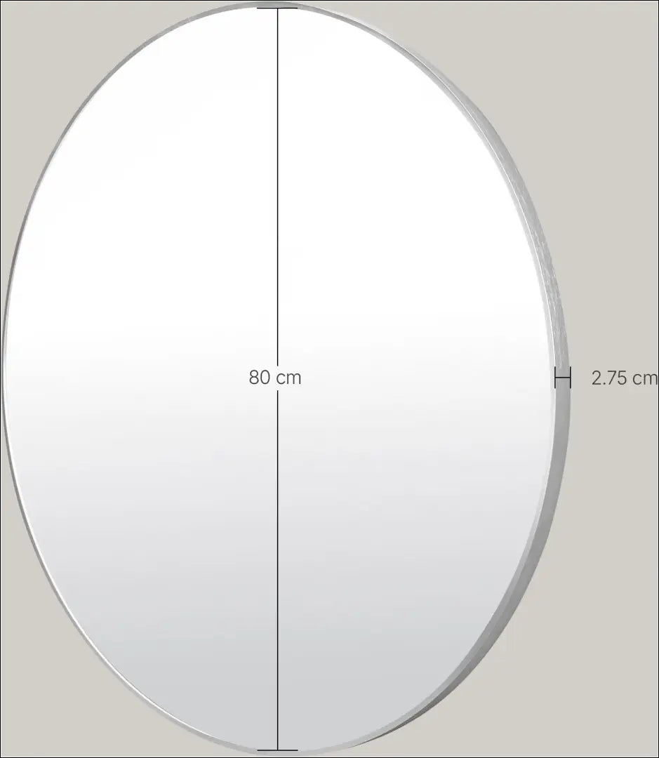 Sieninis veidrodis (80cm) DI12410 - €80 Save 50% 50-100, __label:Pristatymas 1-2 d.d., color-sidabrine, interjeras,