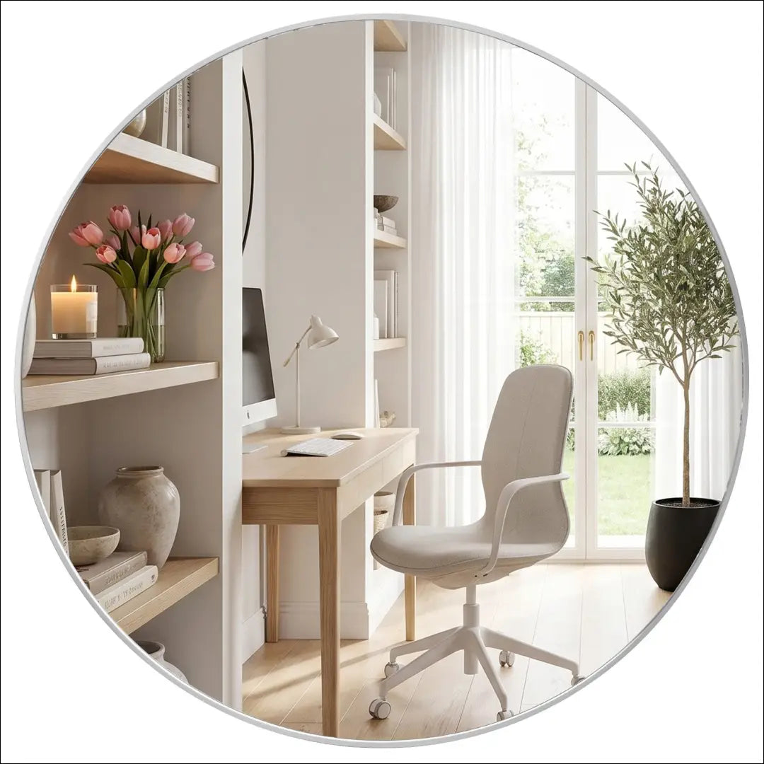 Sieninis veidrodis (80cm) DI12410 - €80 Save 50% 50-100, __label:Pristatymas 1-2 d.d., color-sidabrine, interjeras,