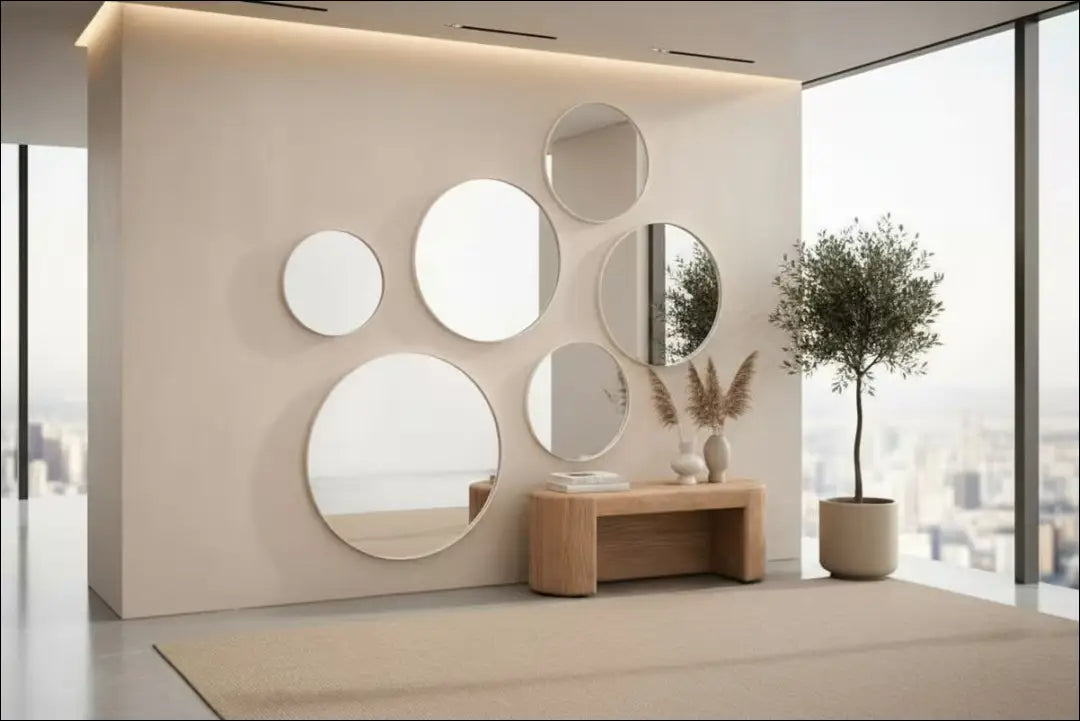 Sieninis veidrodis (80cm) DI12663 - €75 Save 50% 50-100, __label:Pristatymas 1-2 d.d., color-smelio, interjeras,