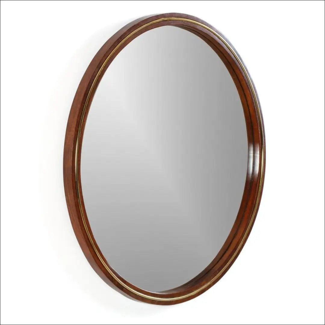 Sieninis veidrodis DI10386 - €44 Save 50% 25-50, __label:Pristatymas 1-2 d.d., color-auksine, color-ruda, interjeras