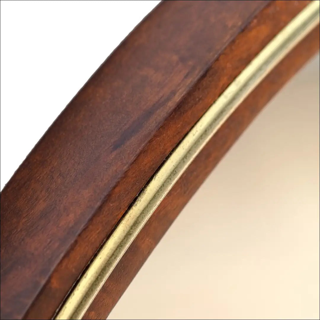 Sieninis veidrodis DI10386 - €44 Save 50% 25-50, __label:Pristatymas 1-2 d.d., color-auksine, color-ruda, interjeras