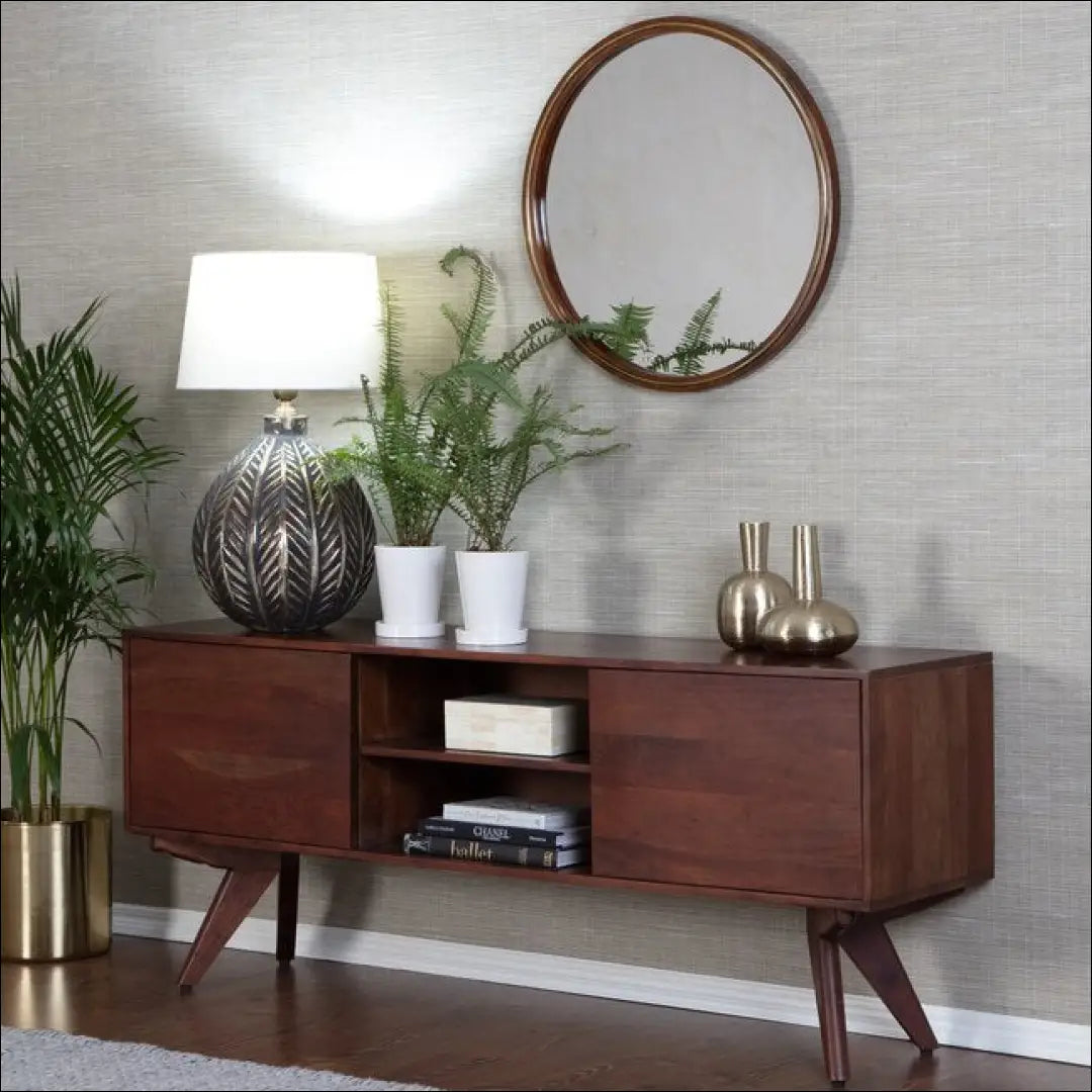 Sieninis veidrodis DI10386 - €44 Save 50% 25-50, __label:Pristatymas 1-2 d.d., color-auksine, color-ruda, interjeras