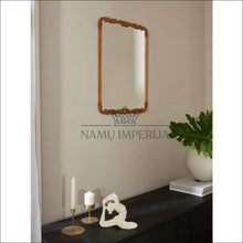 Įkelti vaizdą į galerijos rodinį, Sieninis veidrodis DI4078 - €72 Save 60% 50-100, color-auksine, interjeras, material-mdf, material-stiklas €50
