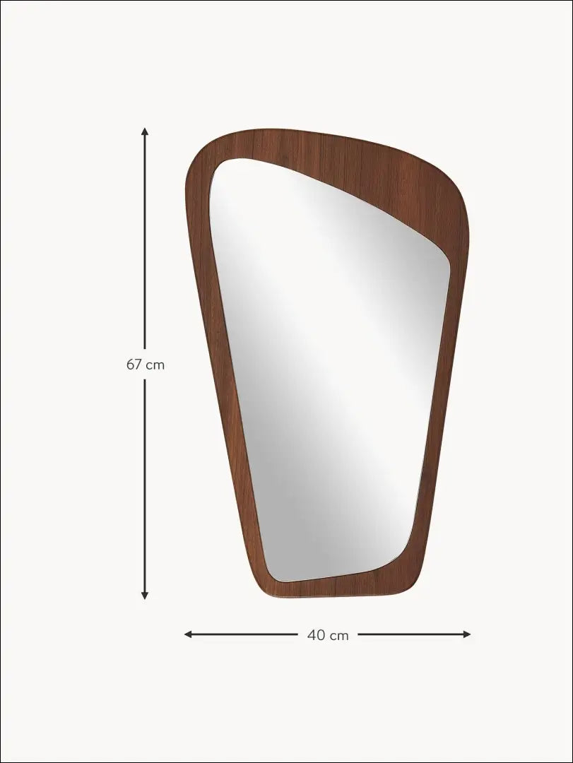Sieninis veidrodis DI5703 - €28 Save 60% 25-50, __label:Pristatymas 1-2 d.d., color-ruda, interjeras, material-mdf €25