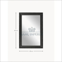 Įkelti vaizdą į galerijos rodinį, Sieninis veidrodis DI6101 - €40 Save 50% 25-50, color-juoda, interjeras, material-medzio-masyvas, material-stiklas
