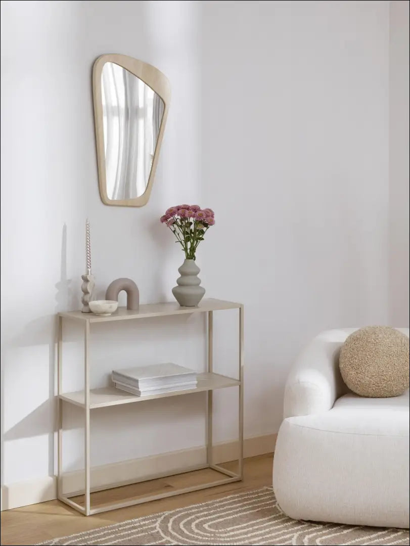 Sieninis veidrodis DI6557 - €30 Save 60% 25-50, __label:Pristatymas 1-2 d.d., color-ruda, interjeras, material-mdf €25