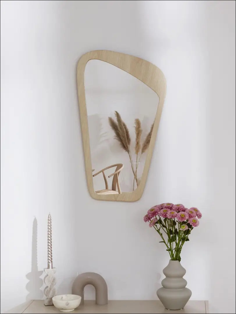 Sieninis veidrodis DI6557 - €30 Save 60% 25-50, __label:Pristatymas 1-2 d.d., color-ruda, interjeras, material-mdf €25